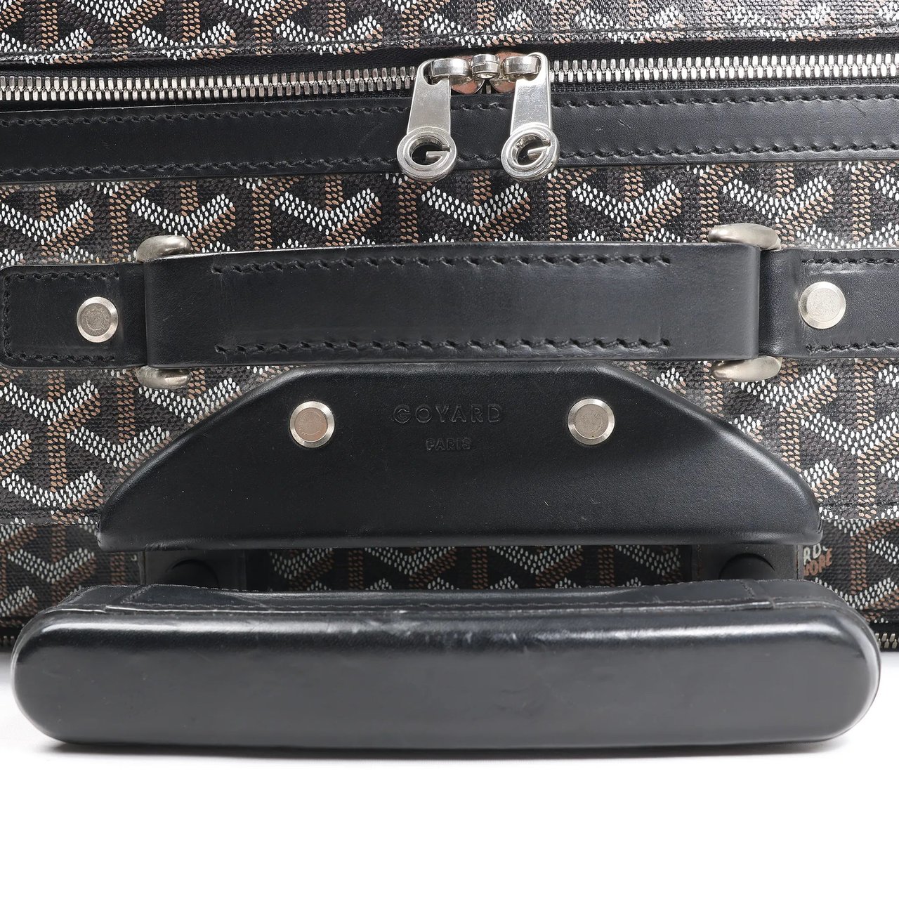 Goyard Goyard Trolle PM PVC x Leather Travel Bag in Brown Divers