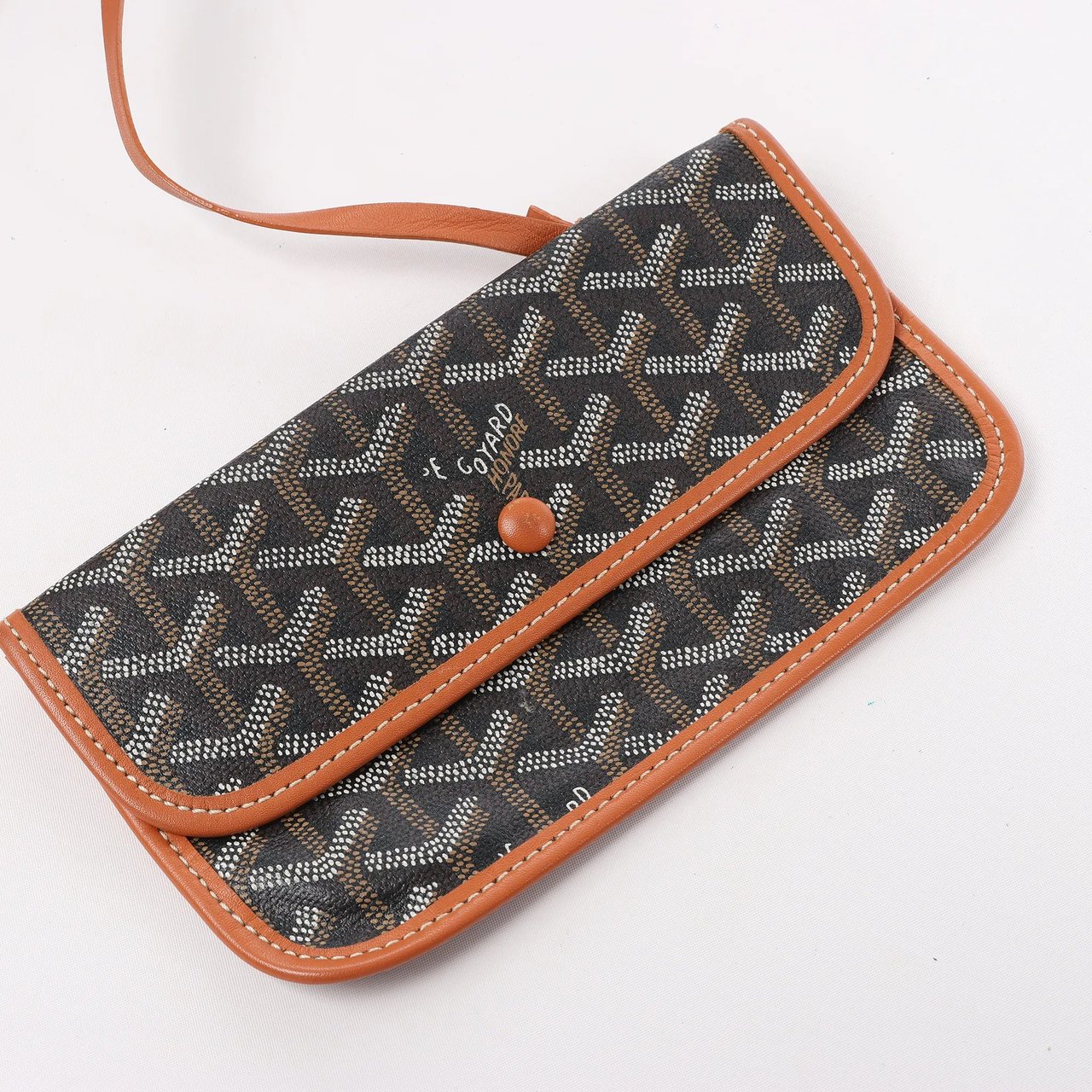 Goyard Goyard Saint Louis GM PVC & Leather Shoulder Bag in Brown Bruin