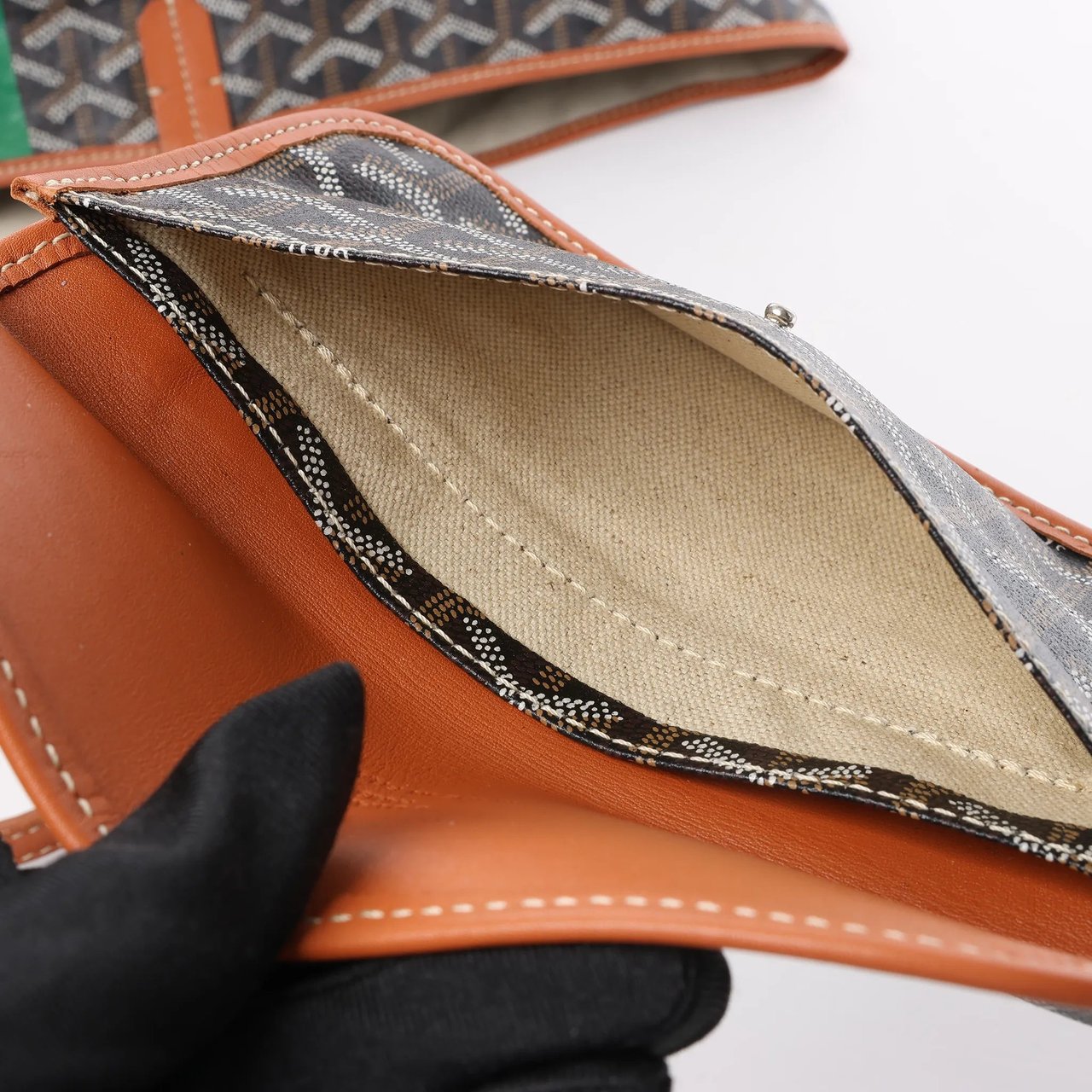 Goyard Goyard Saint Louis GM PVC & Leather Shoulder Bag in Brown Bruin