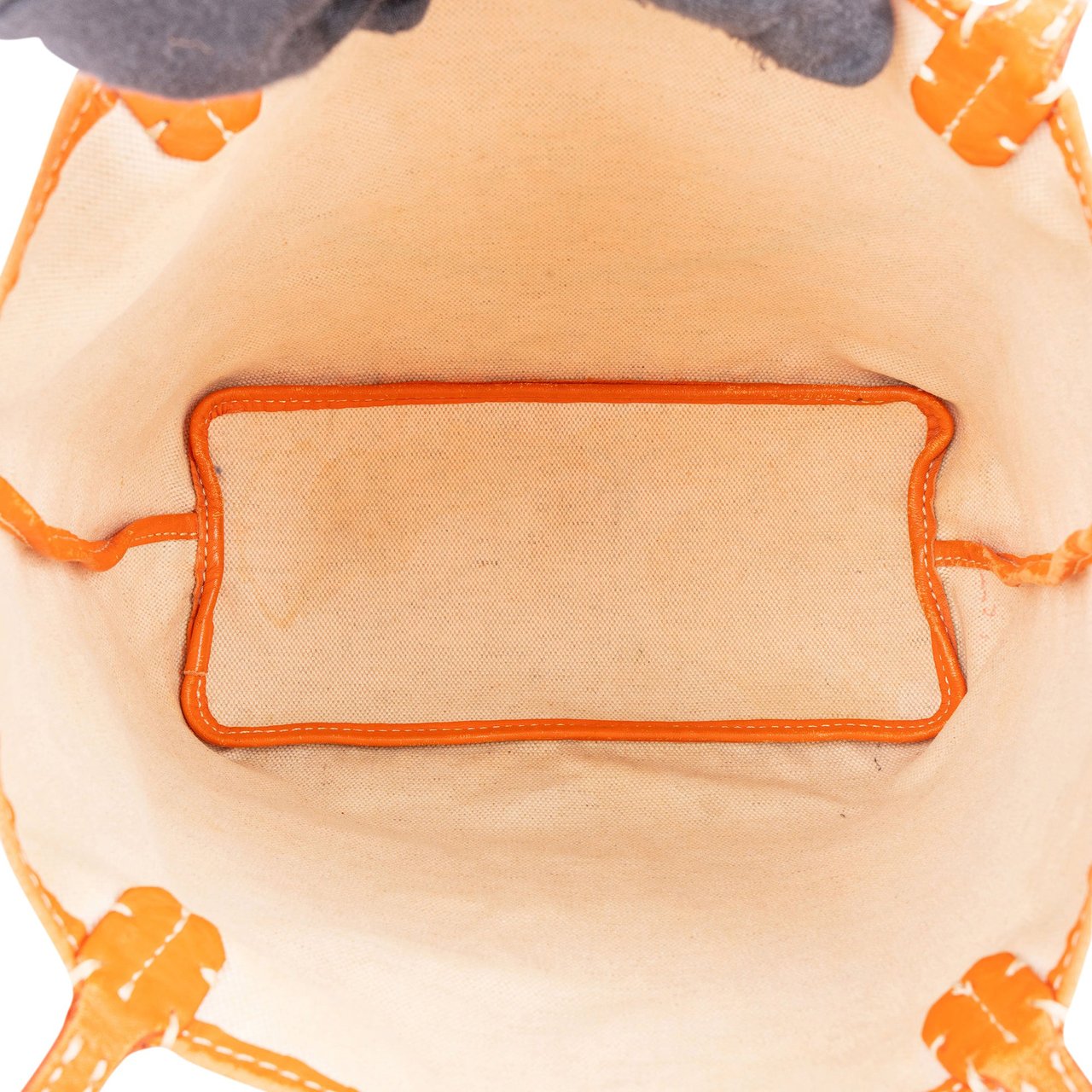 Goyard Goyard Orange Goyardine Monogram St. Louis Junior Shoulder Bag Oranje