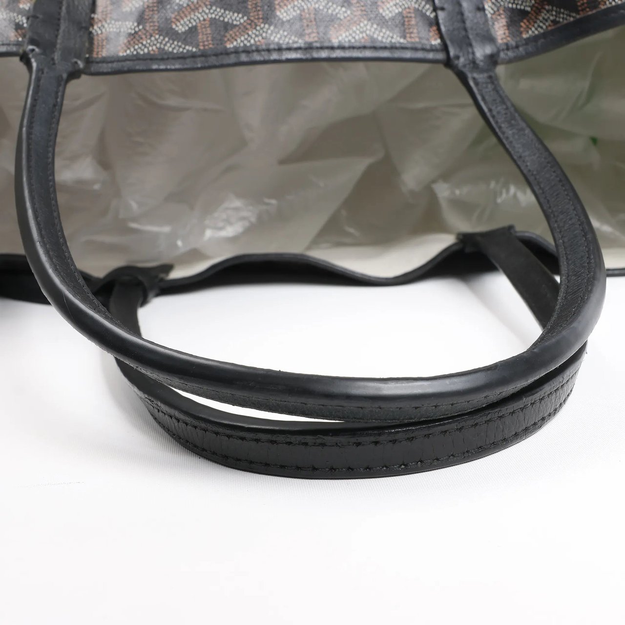 Goyard Goyard Saint Louis PM PVC & Leather Shoulder Bag in Black Divers