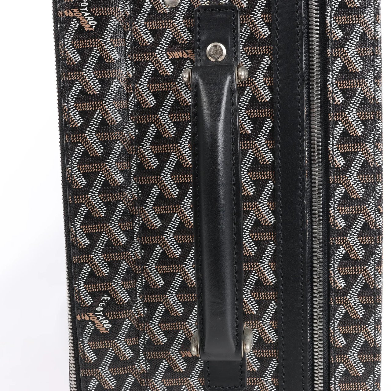 Goyard Goyard Trolle PM PVC x Leather Travel Bag in Brown Divers