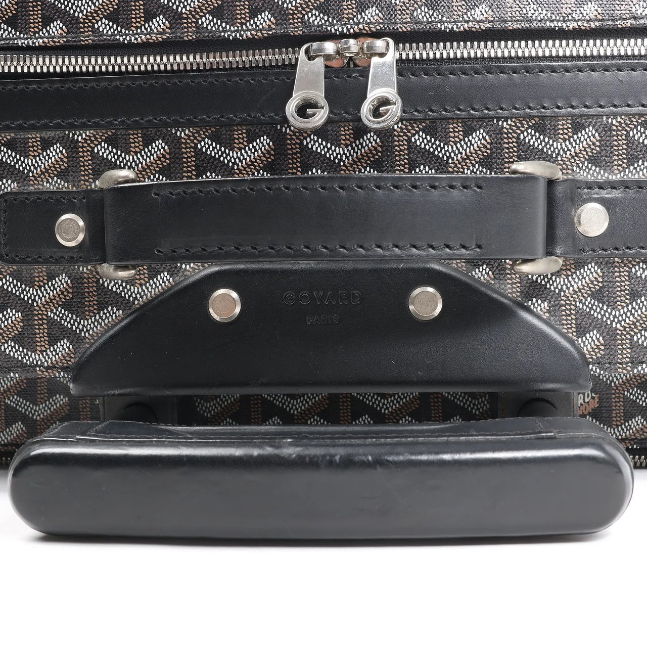 Goyard Goyard Trolle PM PVC x Leather Travel Bag in Brown Divers