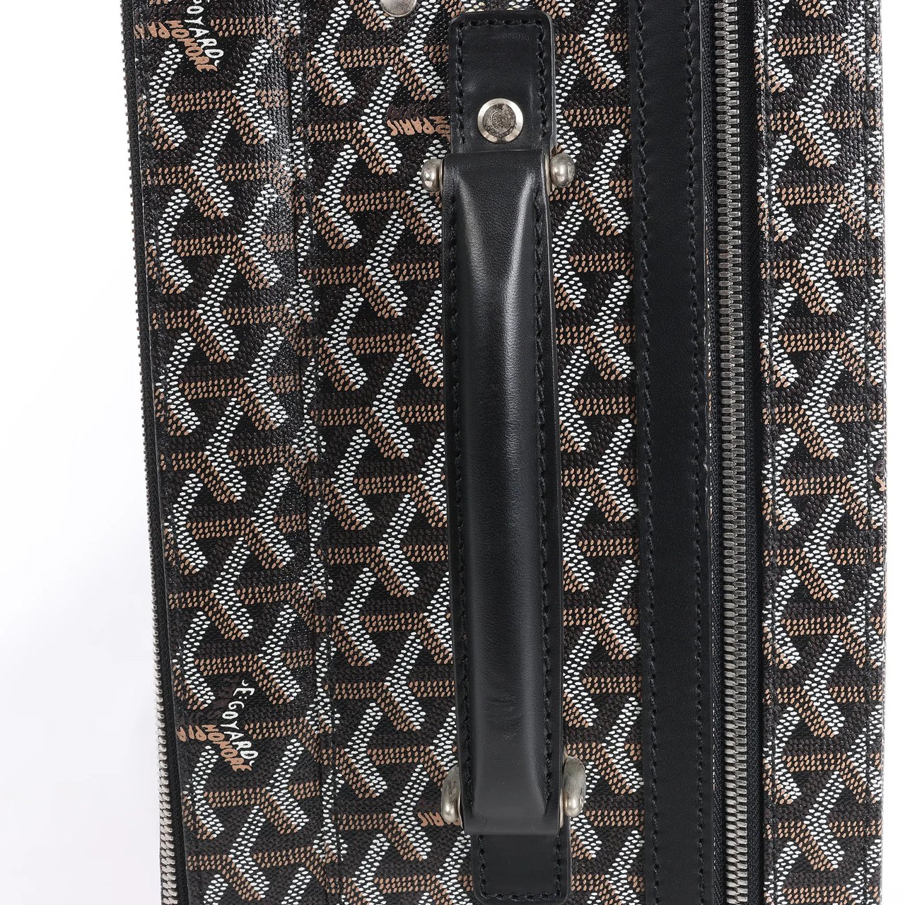 Goyard Goyard Trolle PM PVC x Leather Travel Bag in Brown Divers