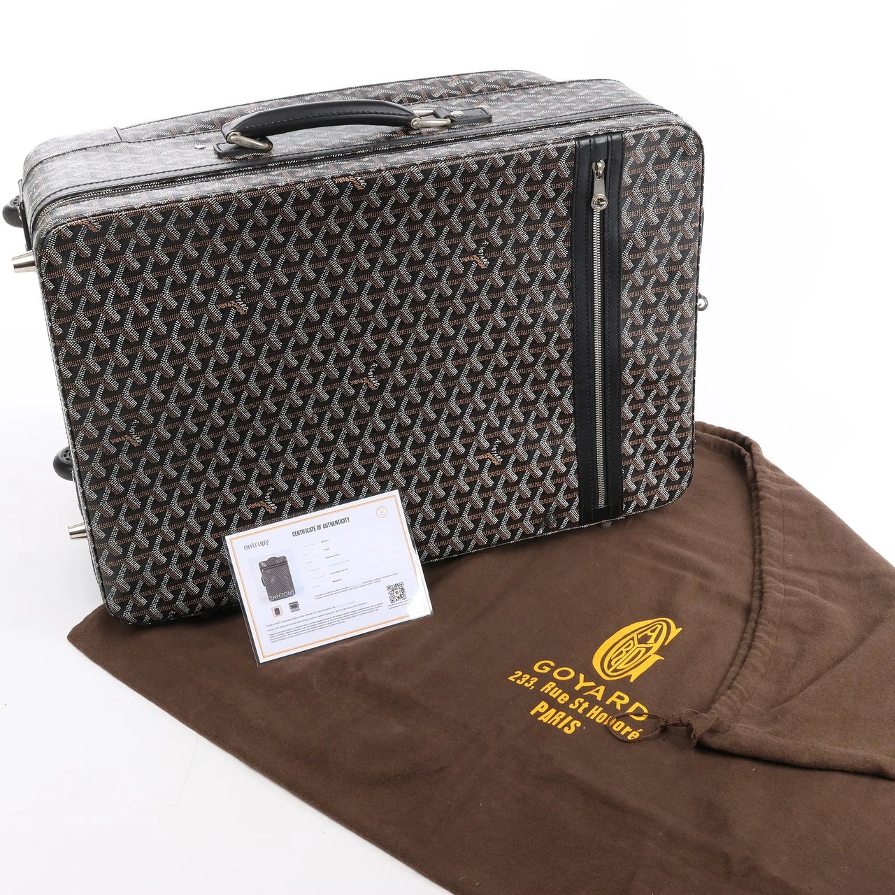 Goyard Goyard Trolle PM PVC x Leather Travel Bag in Brown Divers