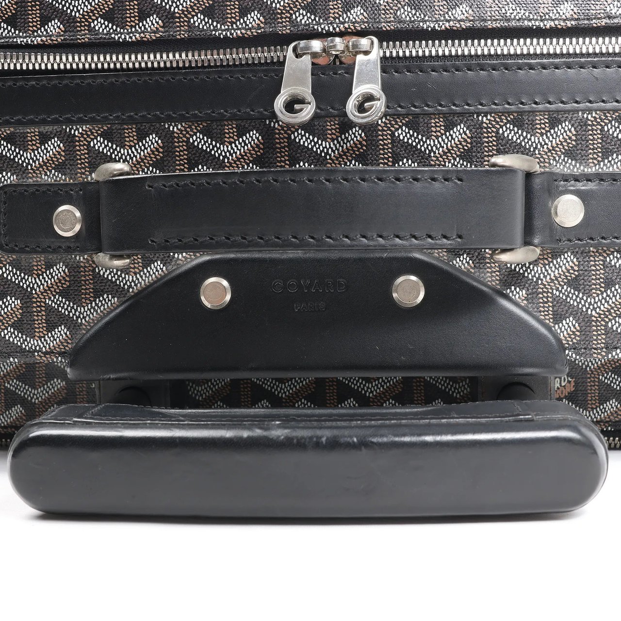 Goyard Goyard Trolle PM PVC x Leather Travel Bag in Brown Divers