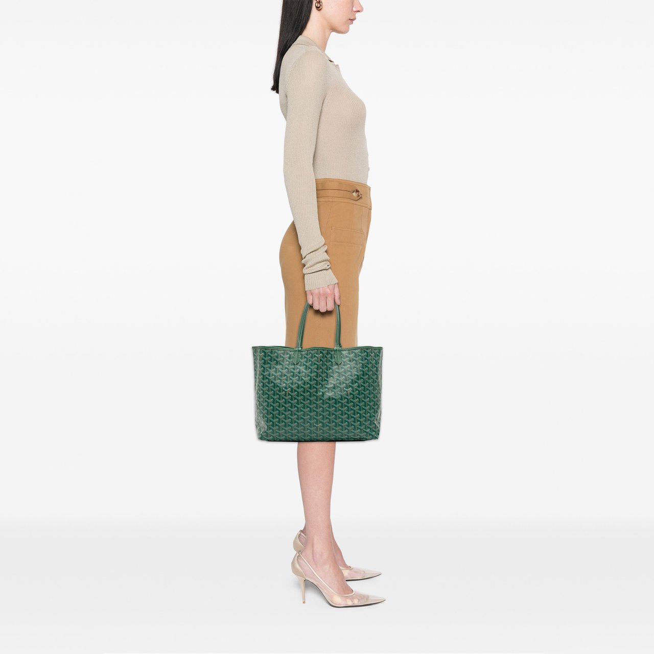 Goyard Goyardine Saint Louis PM Groen