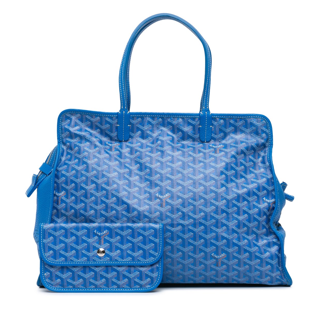 Goyard Goyardine Sac Hardy Pet Carrier PM Blauw