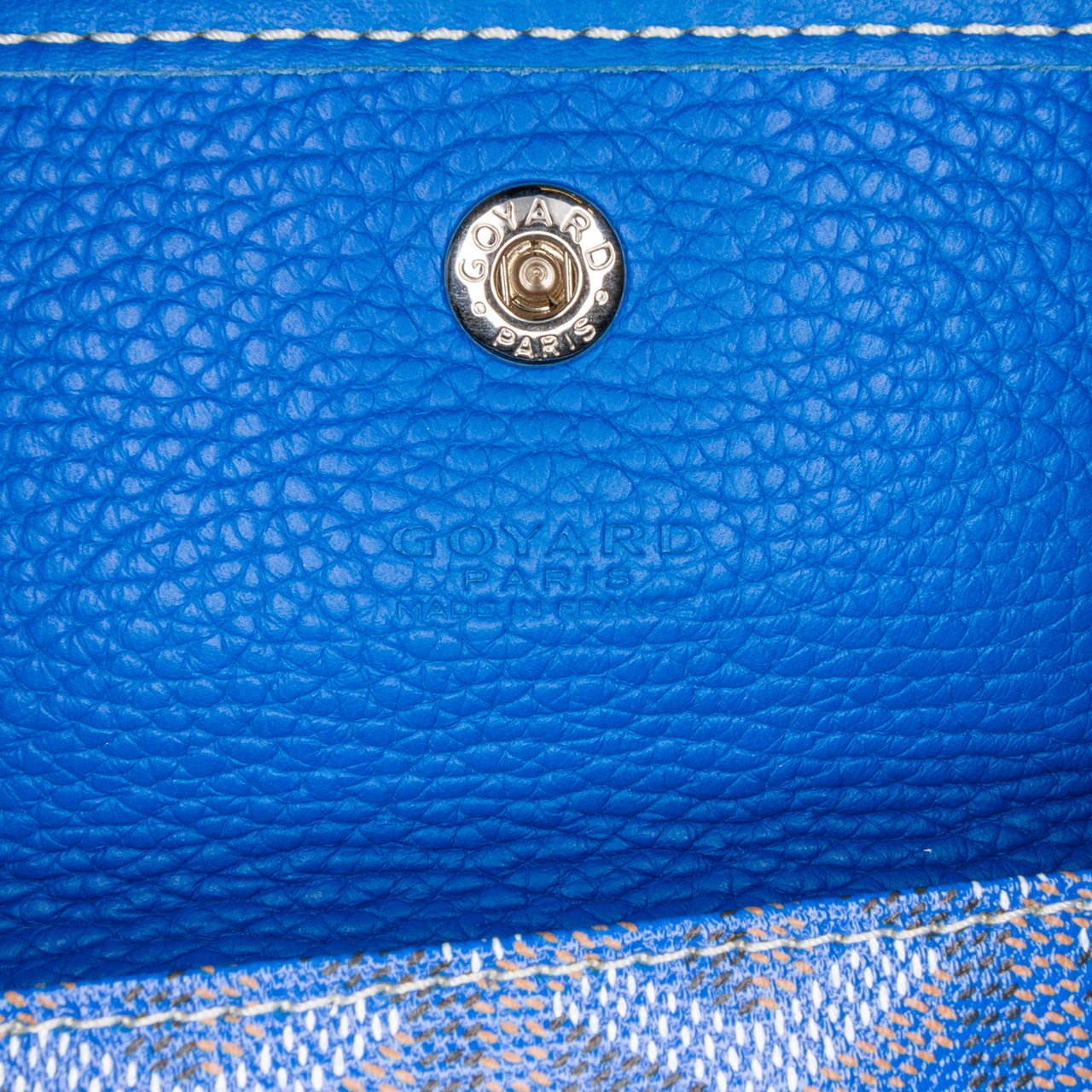 Goyard Goyardine Sac Hardy Pet Carrier PM Blauw