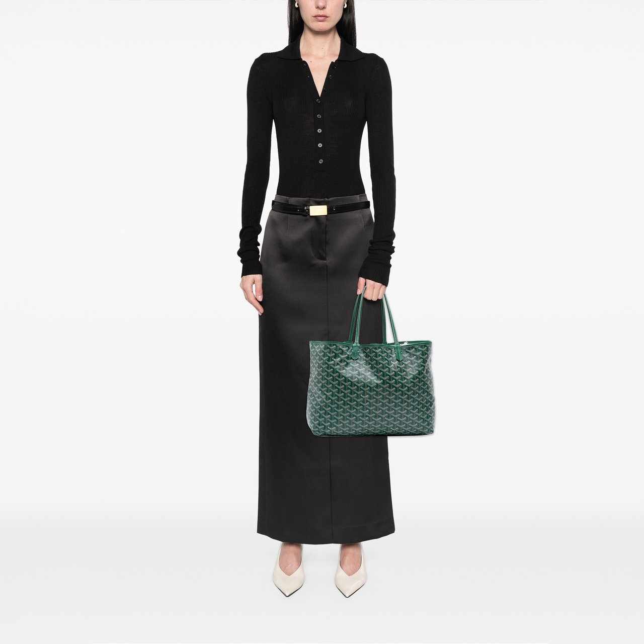 Goyard Goyardine Saint Louis PM Groen