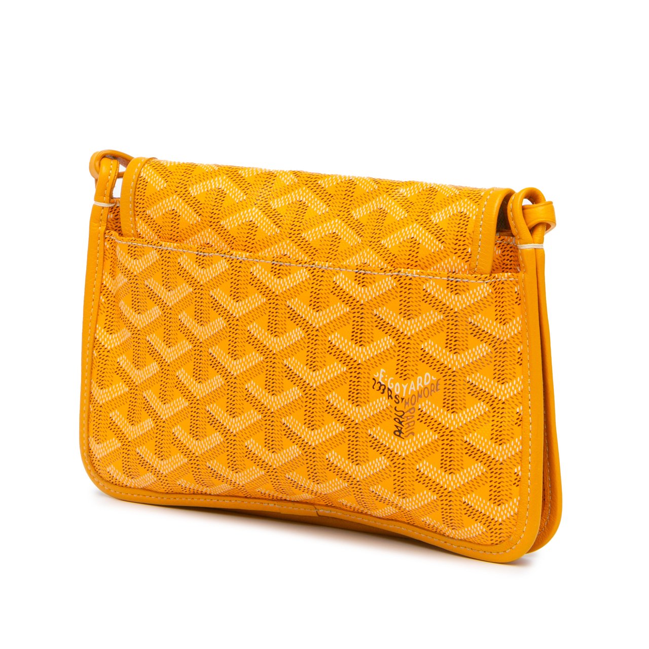 Goyard Goyardine Plumet Pocket Wallet Geel