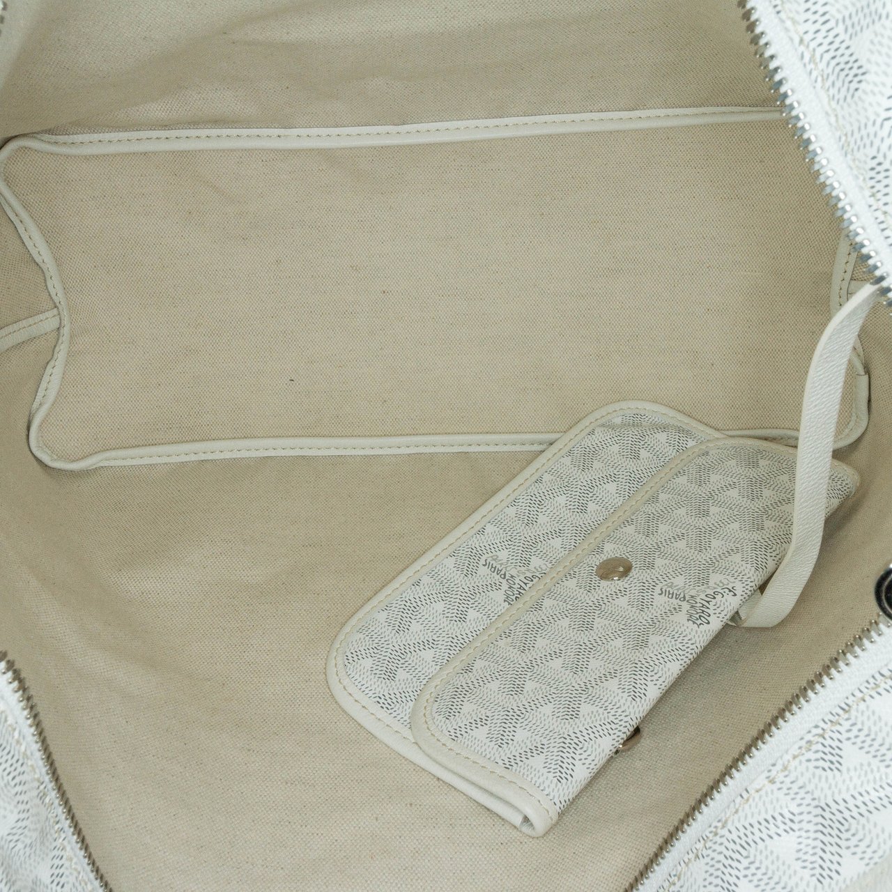 Goyard Goyardine Boheme Hobo Wit