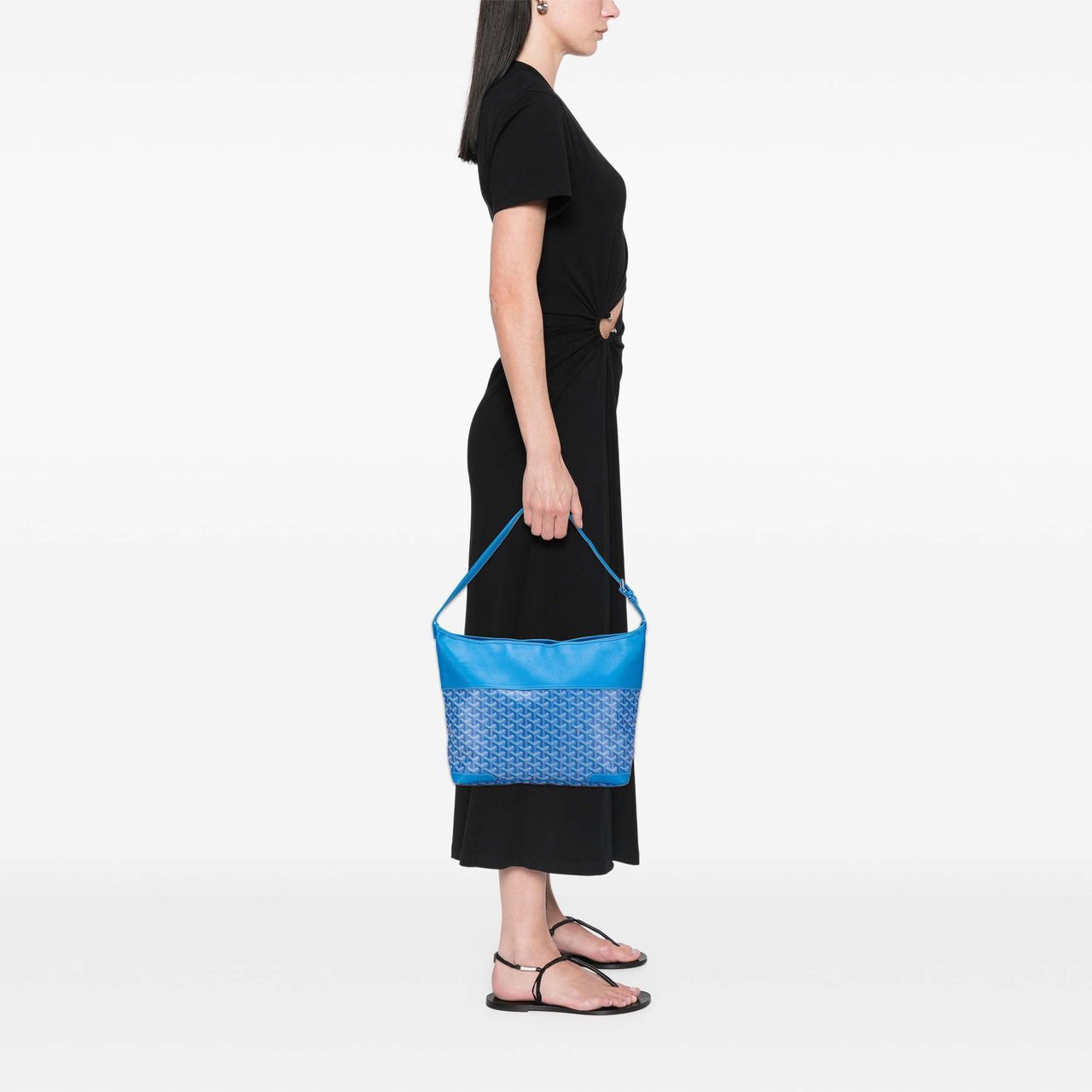 Goyard Goyardine Grenadine Hobo Blauw