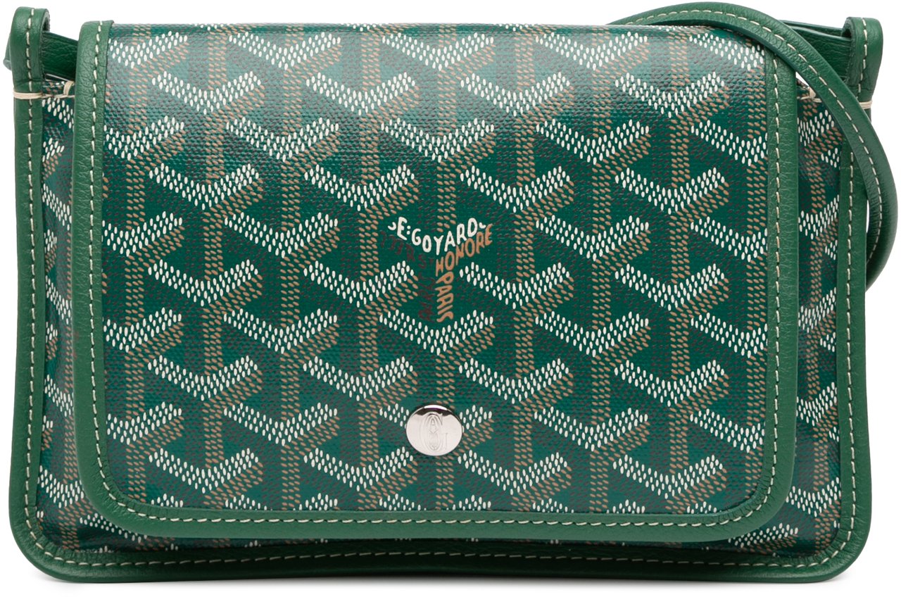 Goyard Goyardine Plumet Pocket Wallet Groen