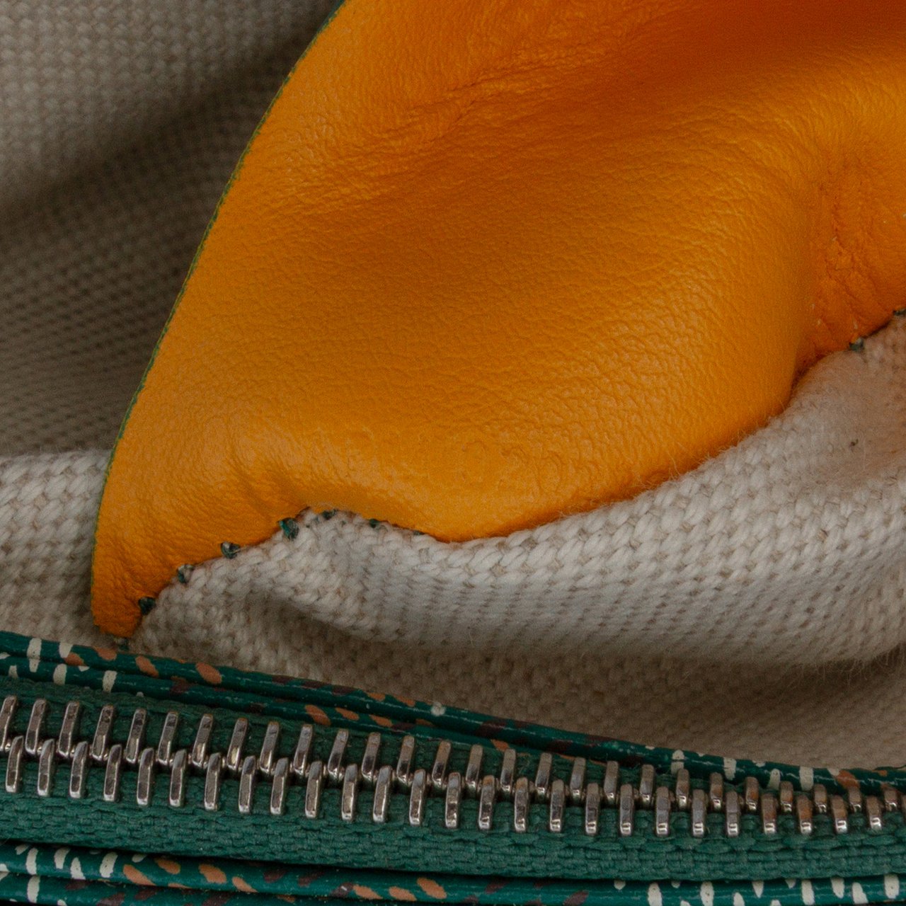 Goyard Goyardine Plumet Pocket Wallet Groen