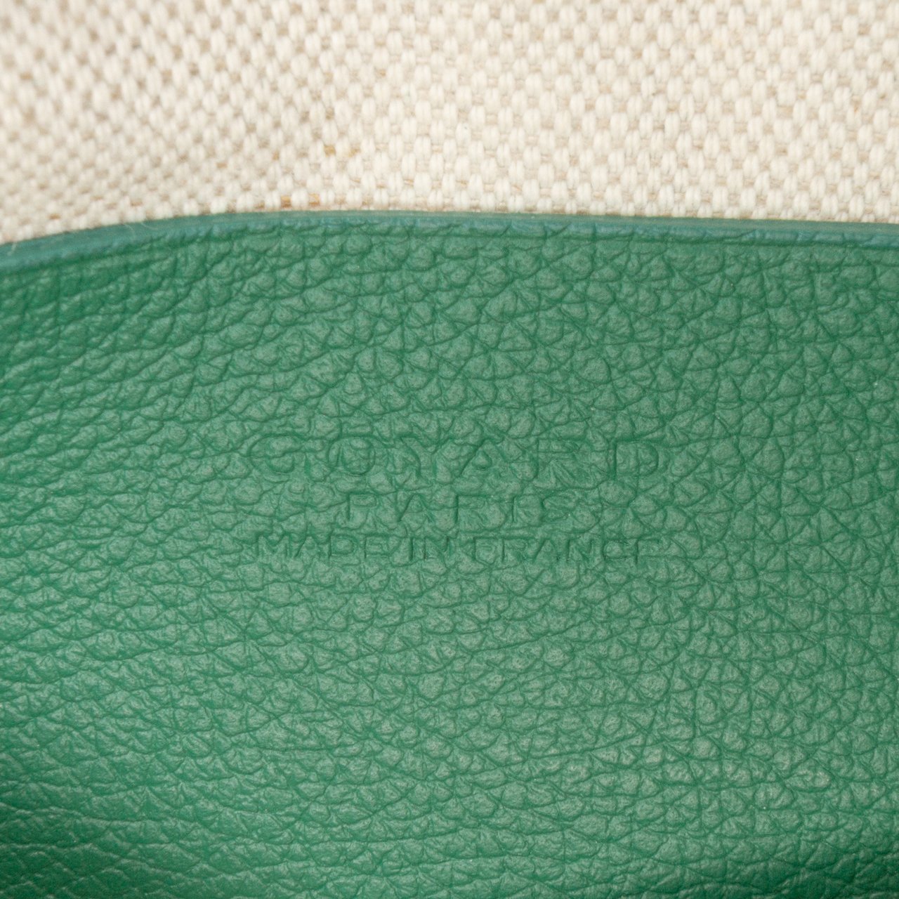 Goyard Goyardine Plumet Pocket Wallet Groen