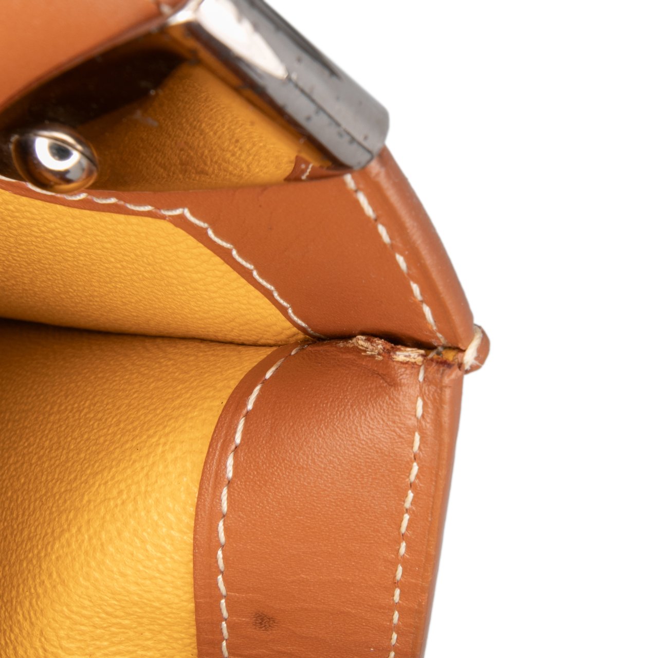 Goyard Leather Saigon Structured PM Bruin