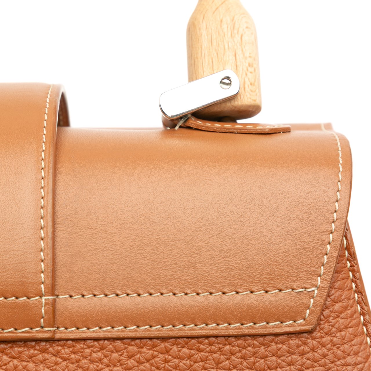 Goyard Leather Saigon Structured PM Bruin