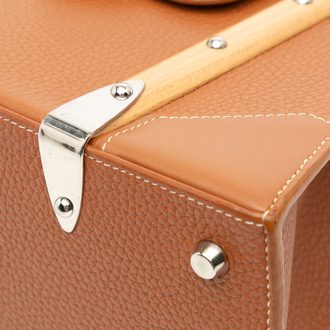 Goyard Leather Saigon Structured PM Bruin