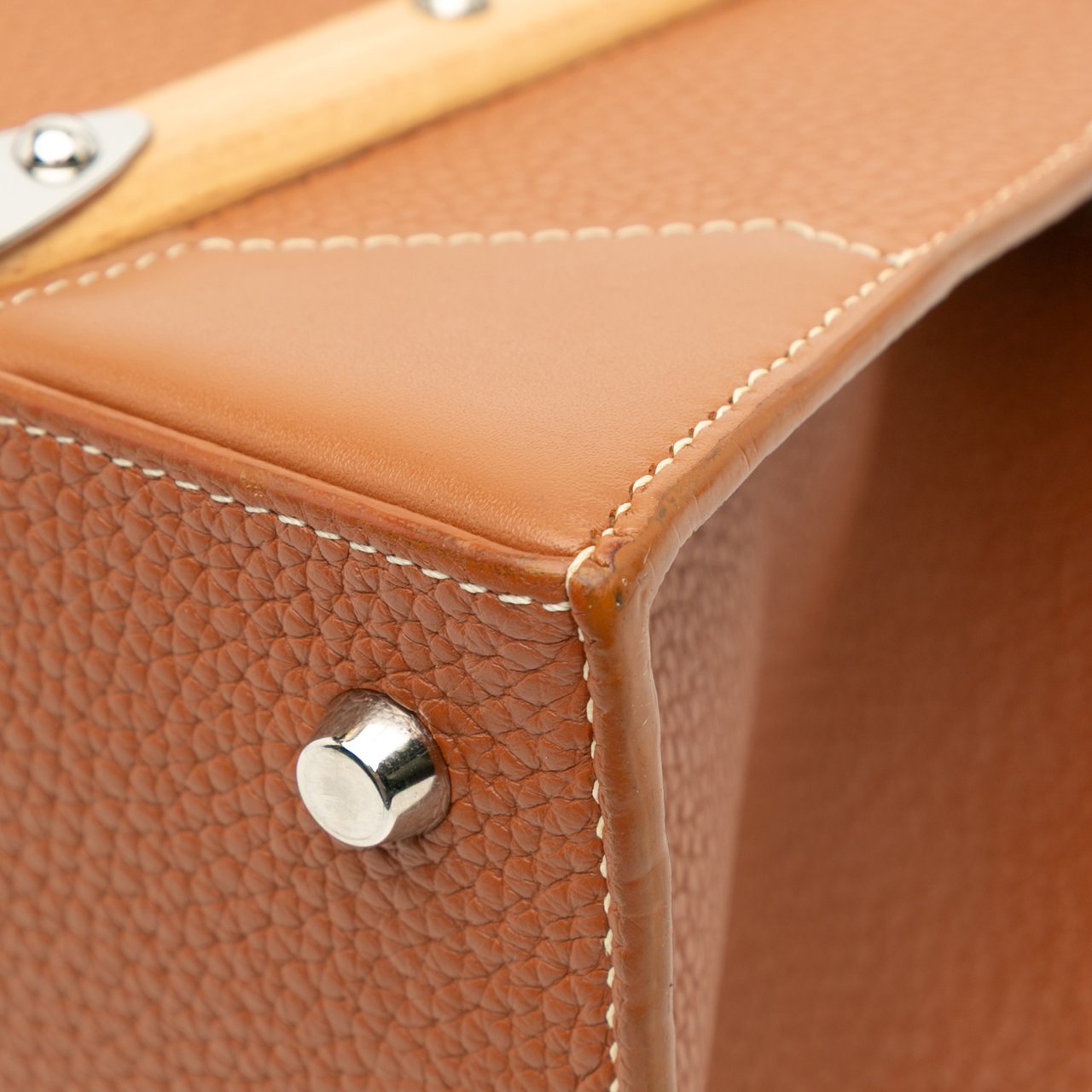 Goyard Leather Saigon Structured PM Bruin