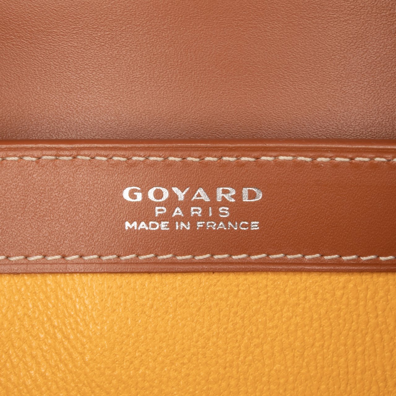 Goyard Leather Saigon Structured PM Bruin