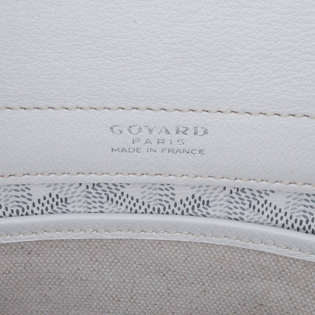 Goyard Goyardine Rouette PM Wit