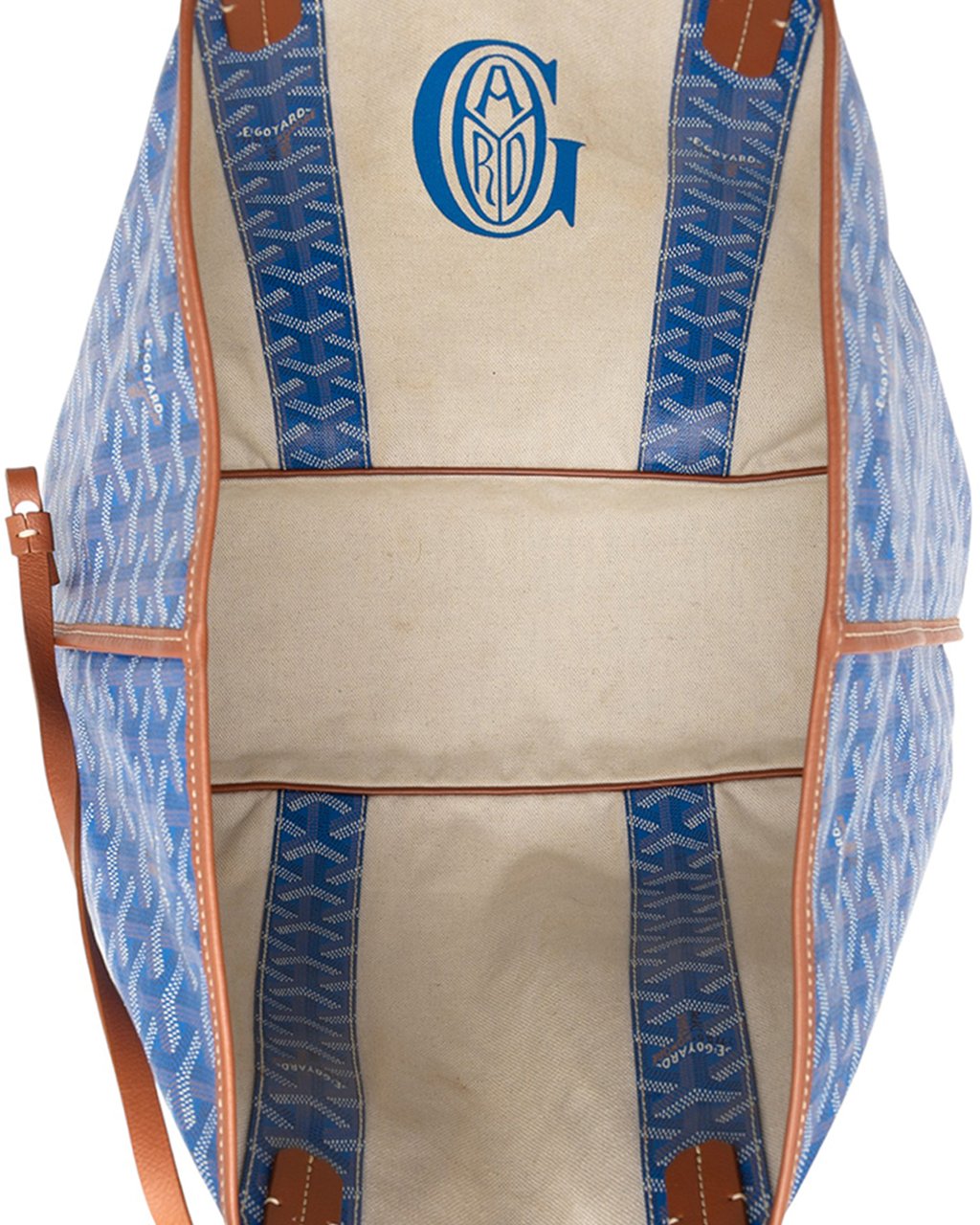 Goyard Goyardine Reversible Pertuis PM Blauw