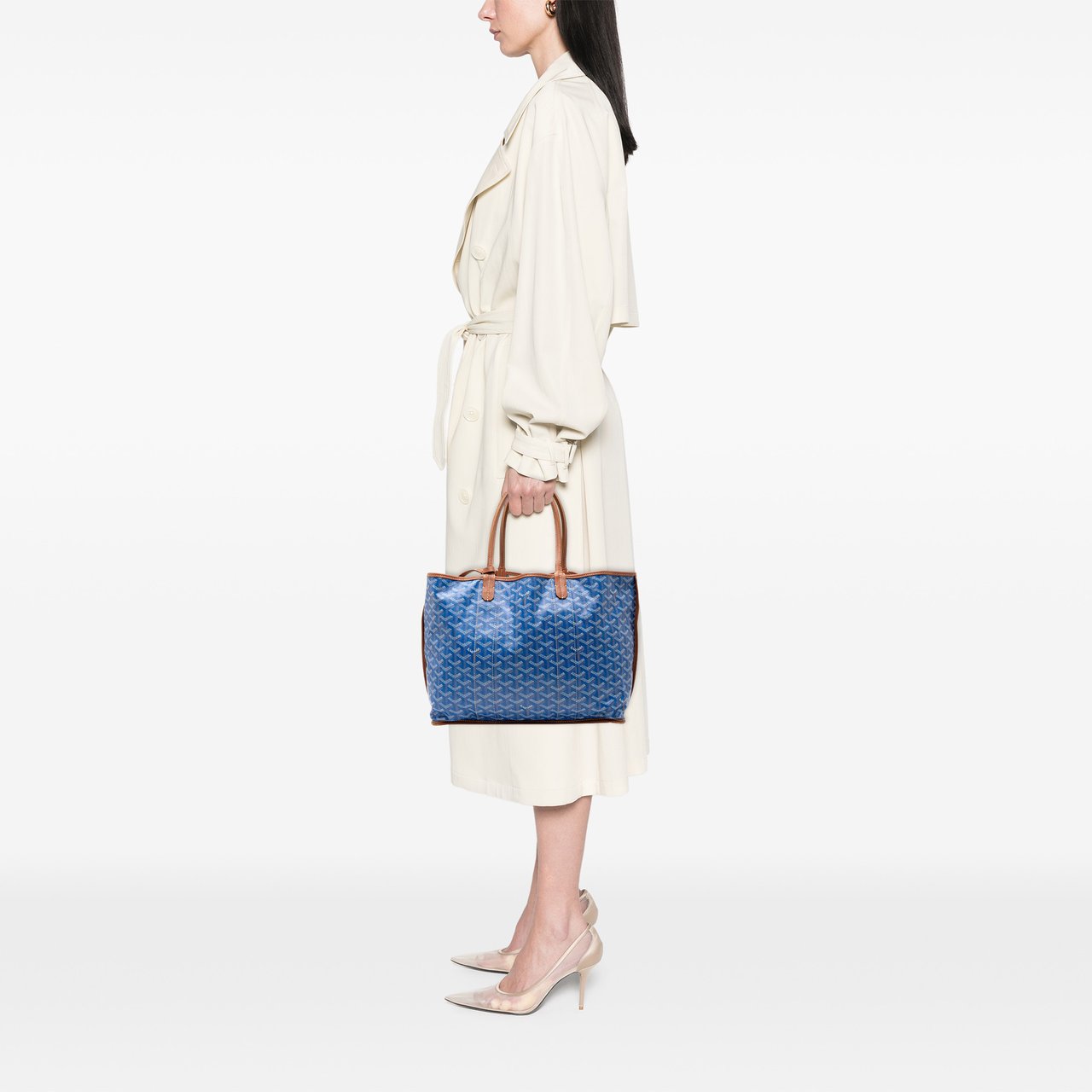 Goyard Goyardine Reversible Pertuis PM Blauw