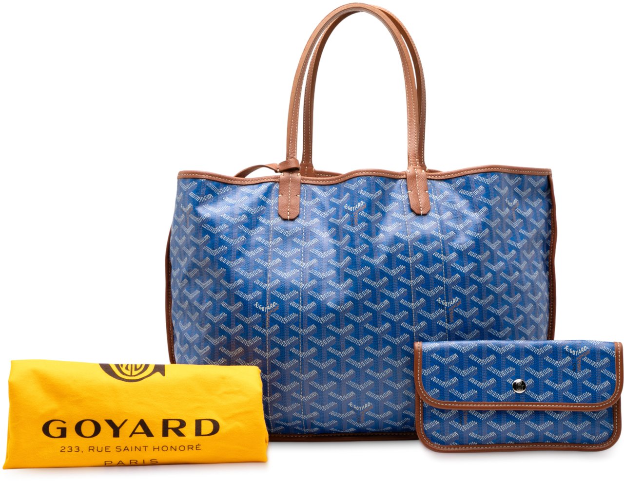 Goyard Goyardine Reversible Pertuis PM Blauw