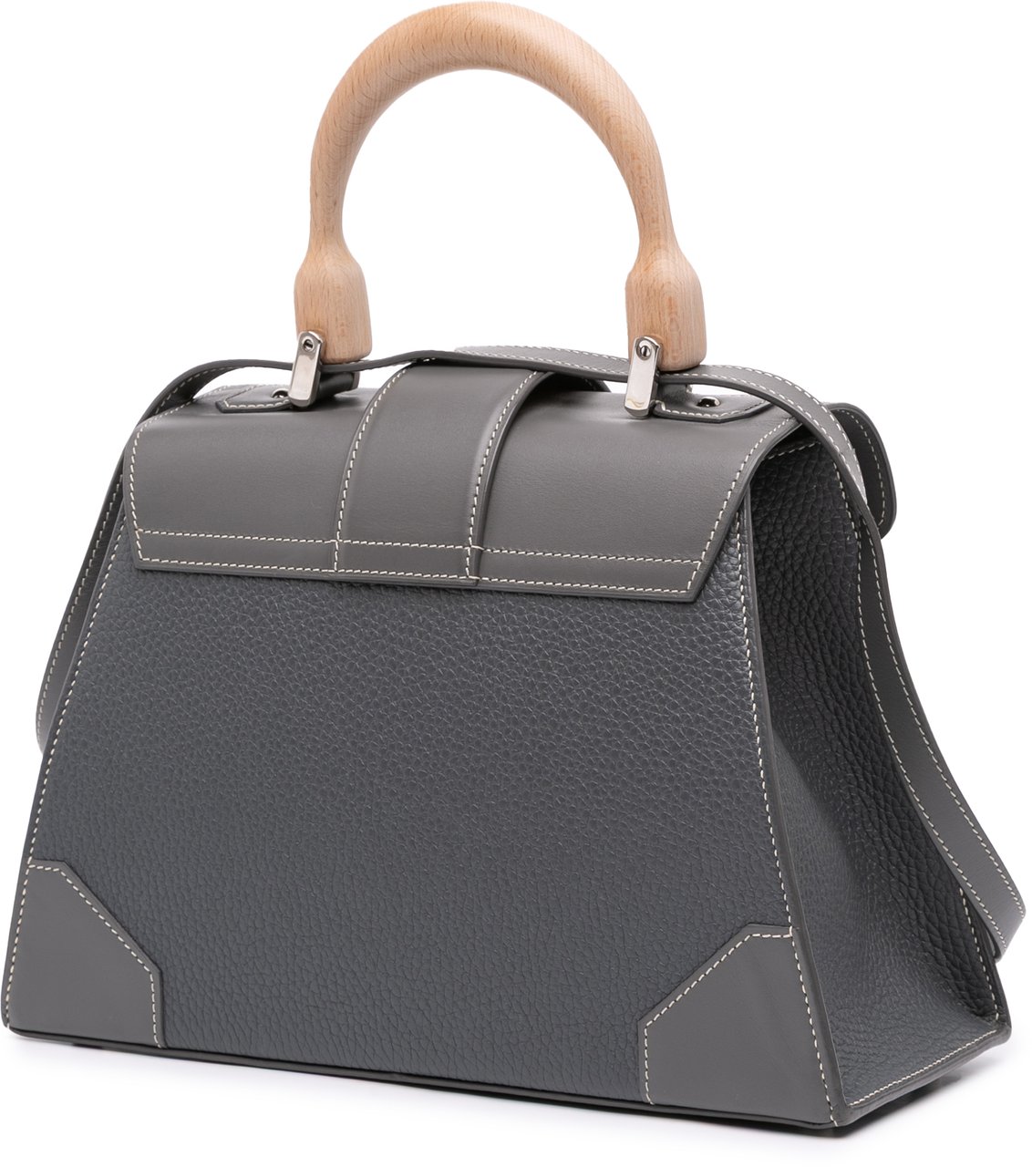 Goyard Leather Saigon Structured MM Grijs