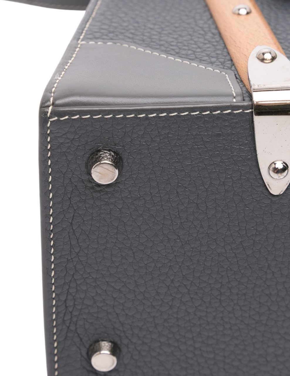 Goyard Leather Saigon Structured MM Grijs