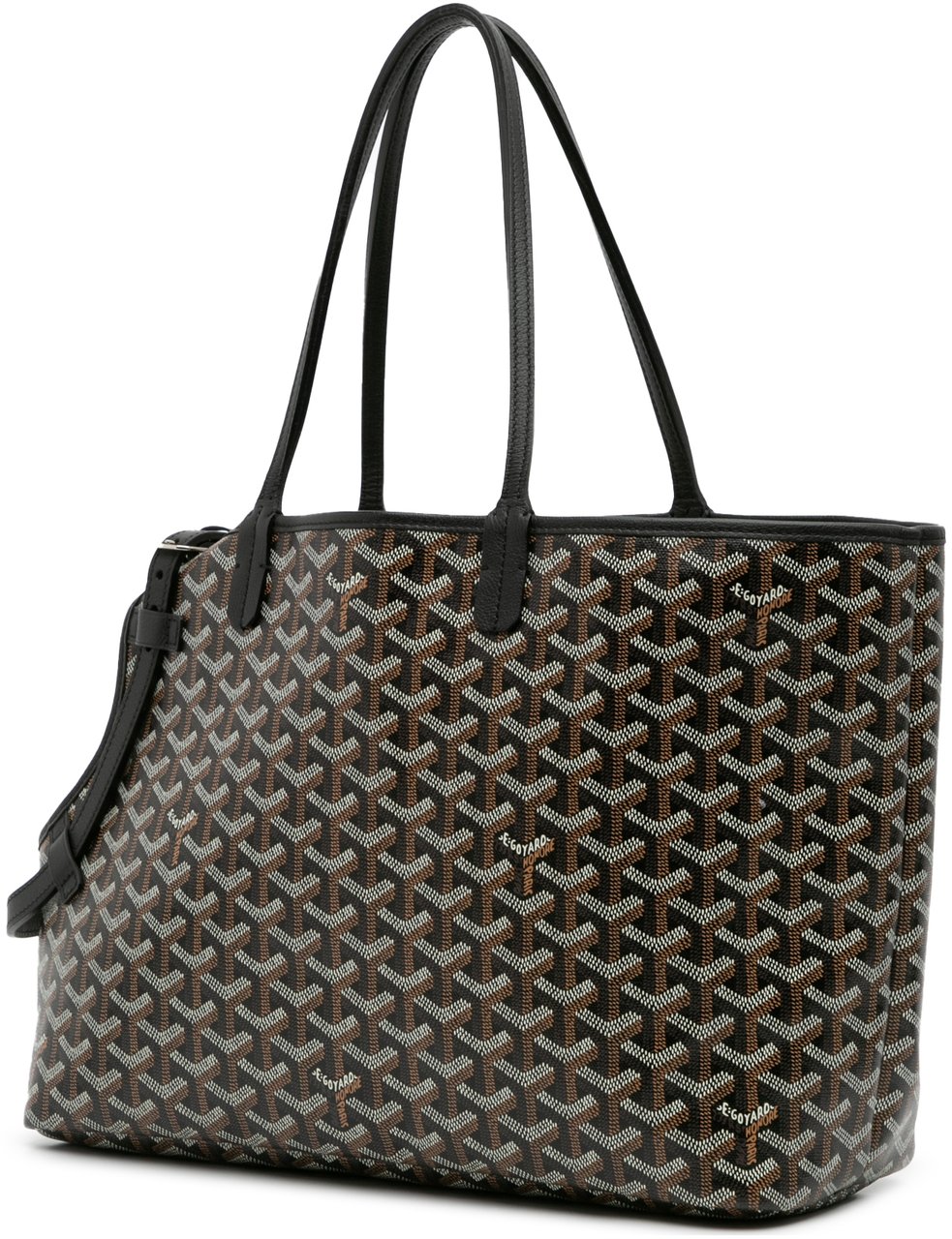 Goyard Goyardine Chien-Gris Pet Carrier Zwart
