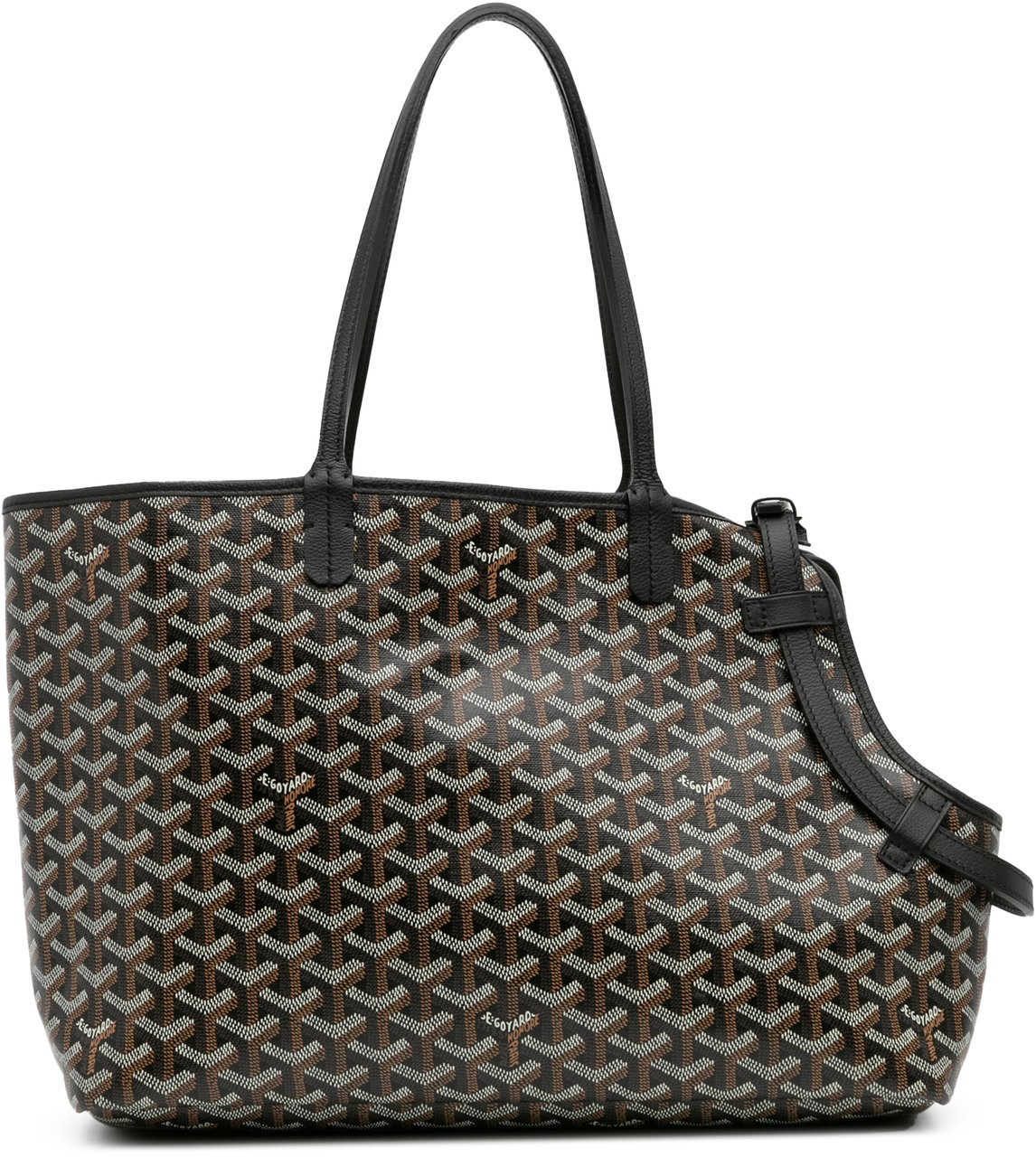 Goyard Goyardine Chien-Gris Pet Carrier Zwart
