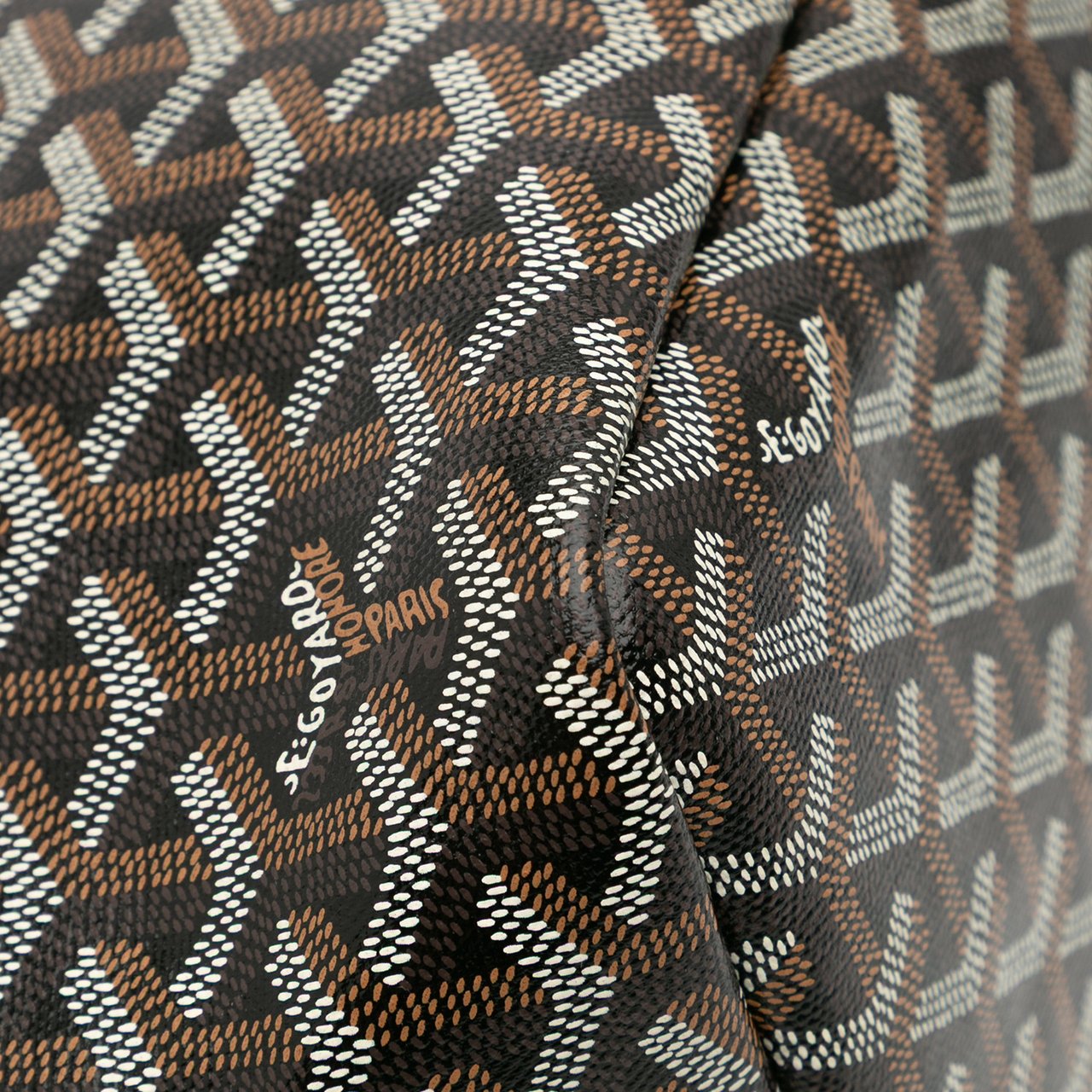 Goyard Goyardine Chien-Gris Pet Carrier Zwart