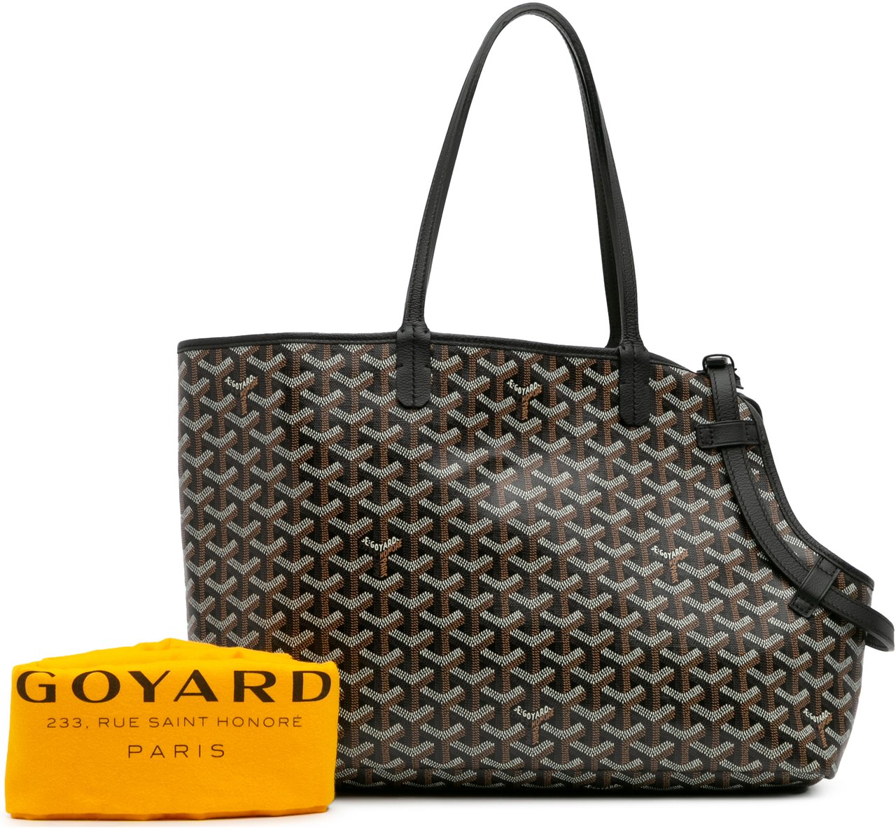 Goyard Goyardine Chien-Gris Pet Carrier Zwart