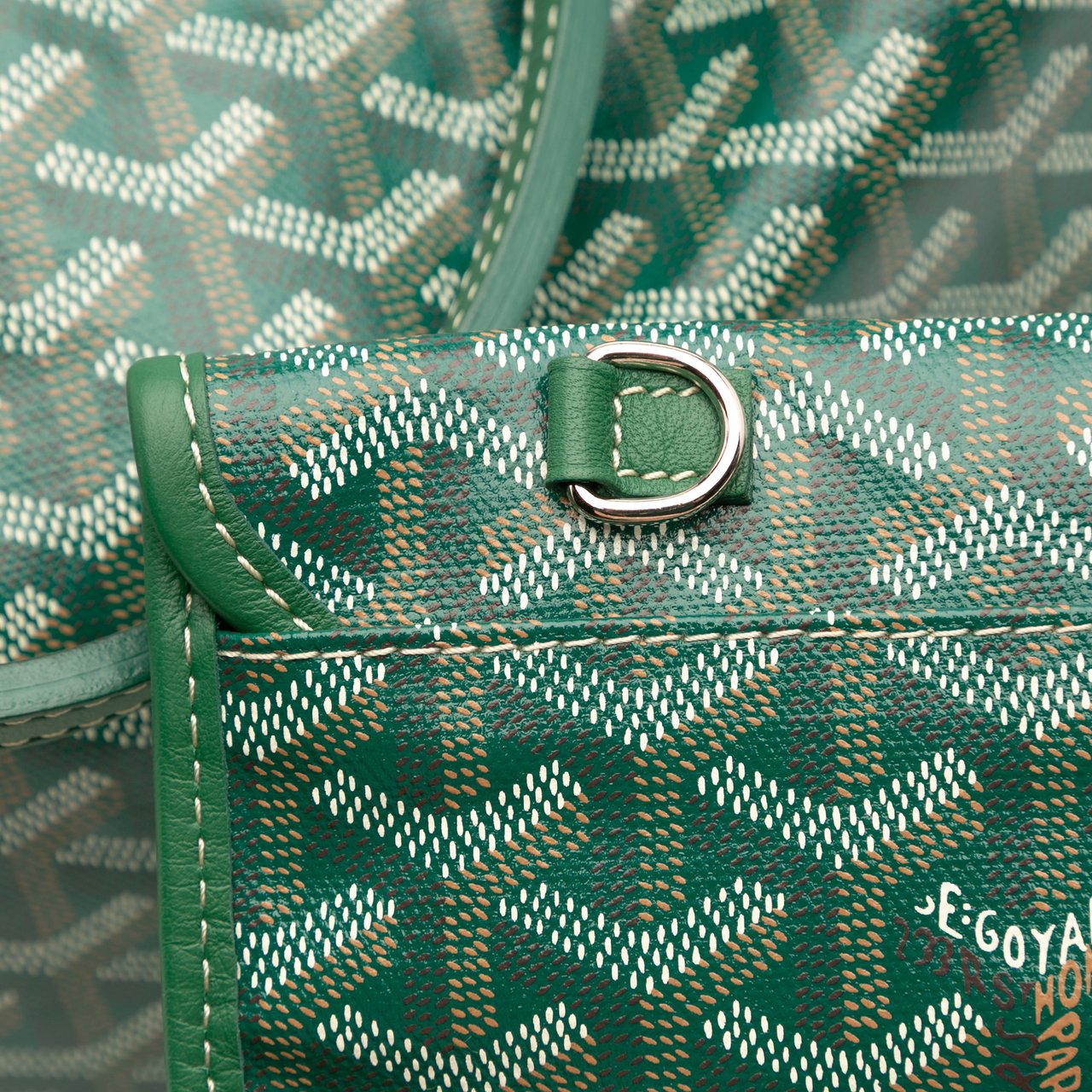 Goyard Goyardine Reversible Anjou PM Groen
