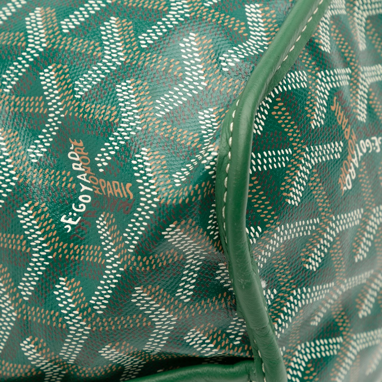 Goyard Goyardine Reversible Anjou PM Groen