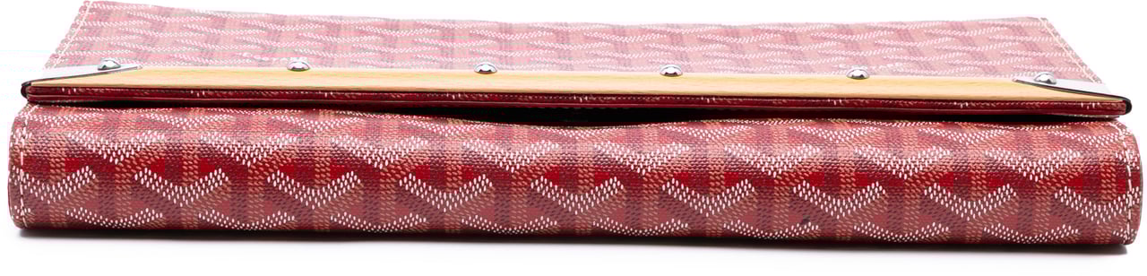 Goyard Goyardine Monte Carlo Bois Clutch Rood