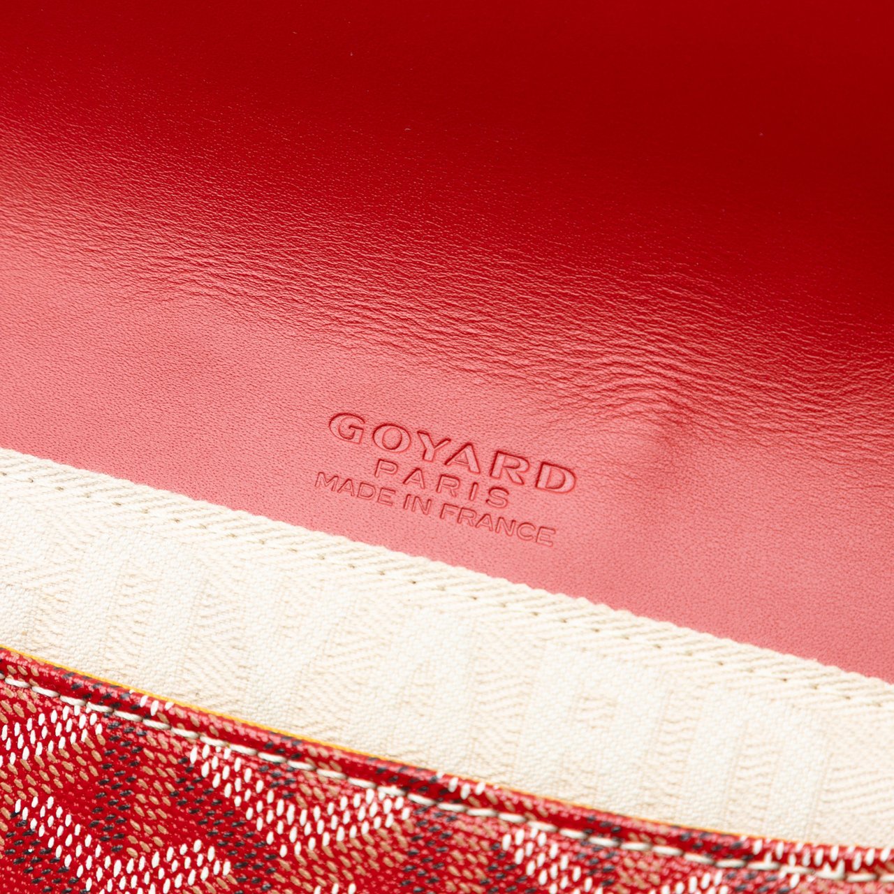 Goyard Goyardine Monte Carlo Bois Clutch Rood