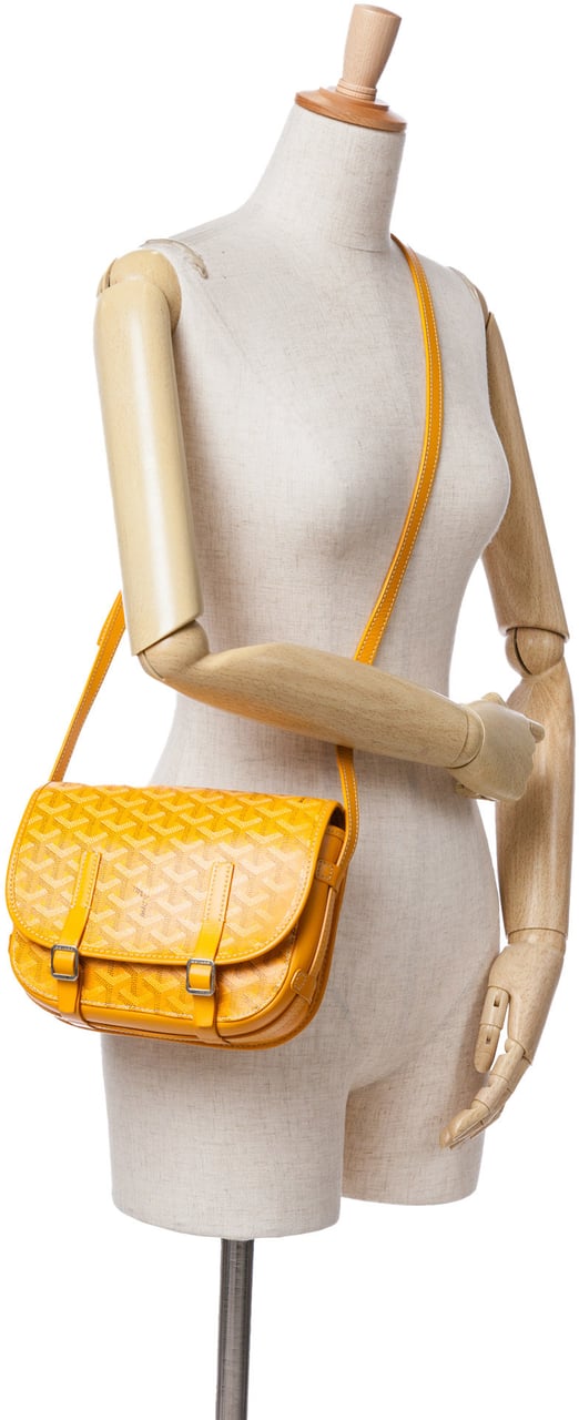Goyard Goyardine Belvedere PM Geel