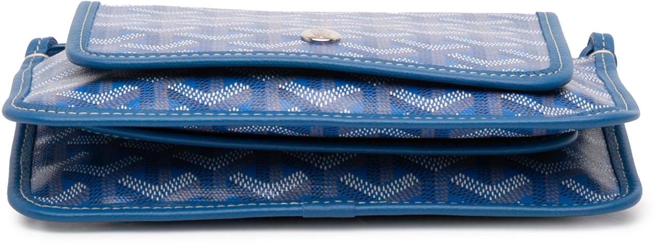 Goyard Goyardine Plumet Pocket Wallet Blauw