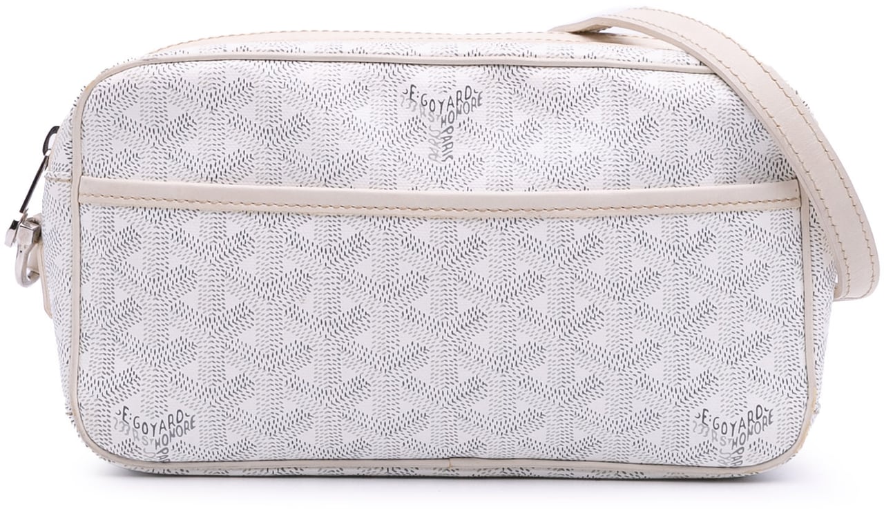Goyard Goyardine Cap Vert Crossbody Wit