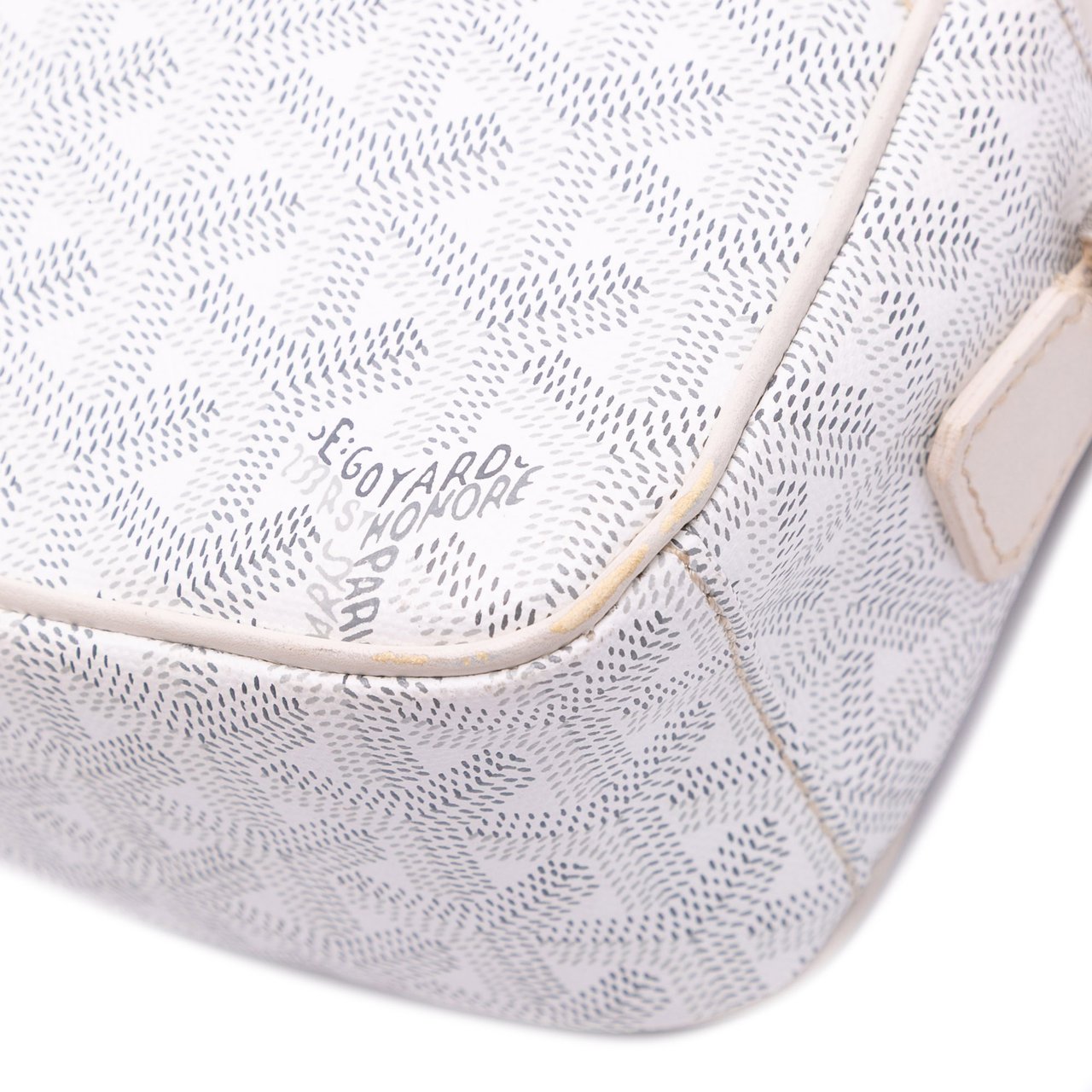 Goyard Goyardine Cap Vert Crossbody Wit