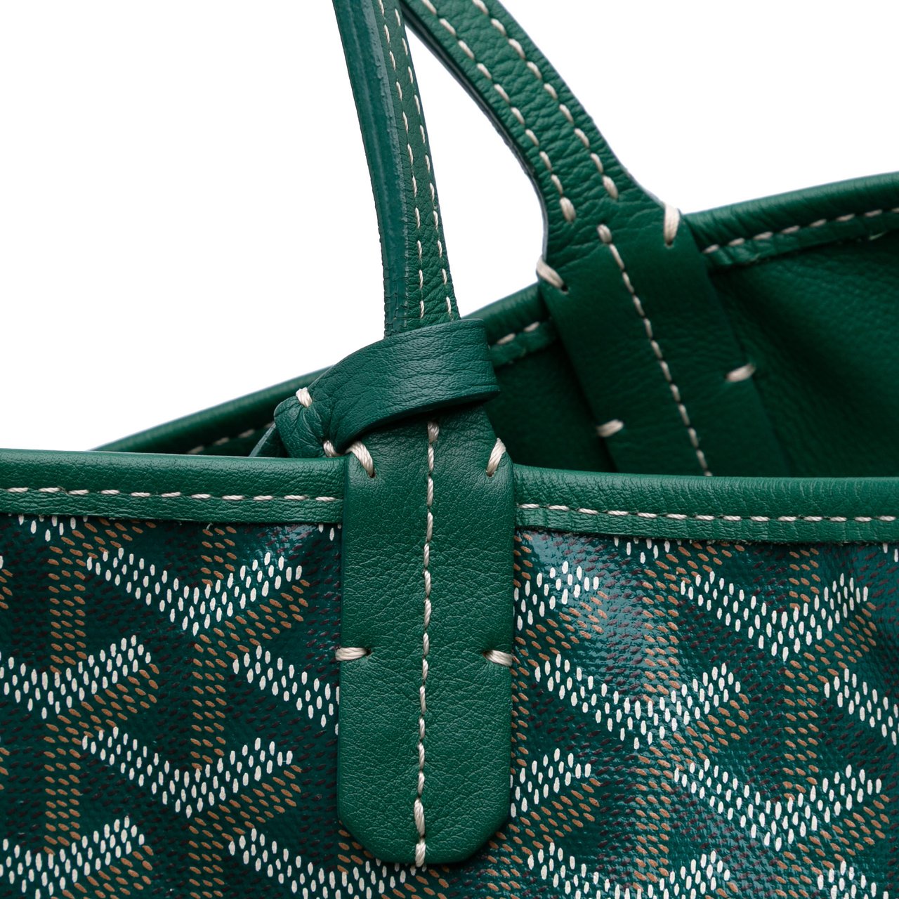 Goyard Goyardine Reversible Anjou GM Groen