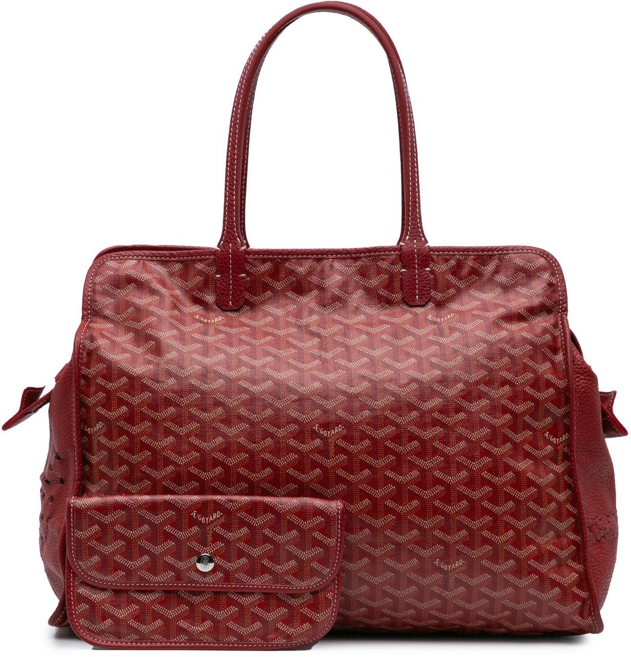 Goyard Goyardine Sac Hardy Pet Carrier PM Rood
