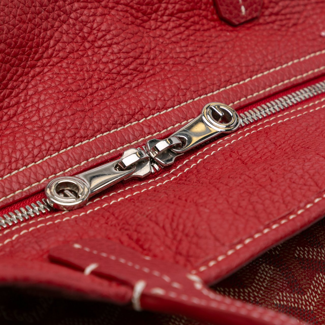 Goyard Goyardine Sac Hardy Pet Carrier PM Rood