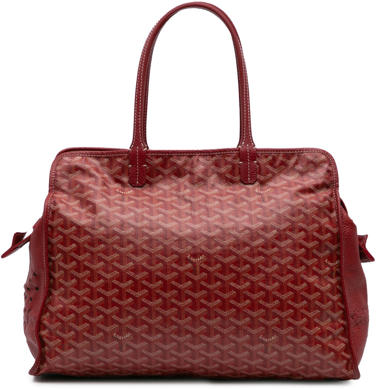 Goyard Goyardine Sac Hardy Pet Carrier PM Rood