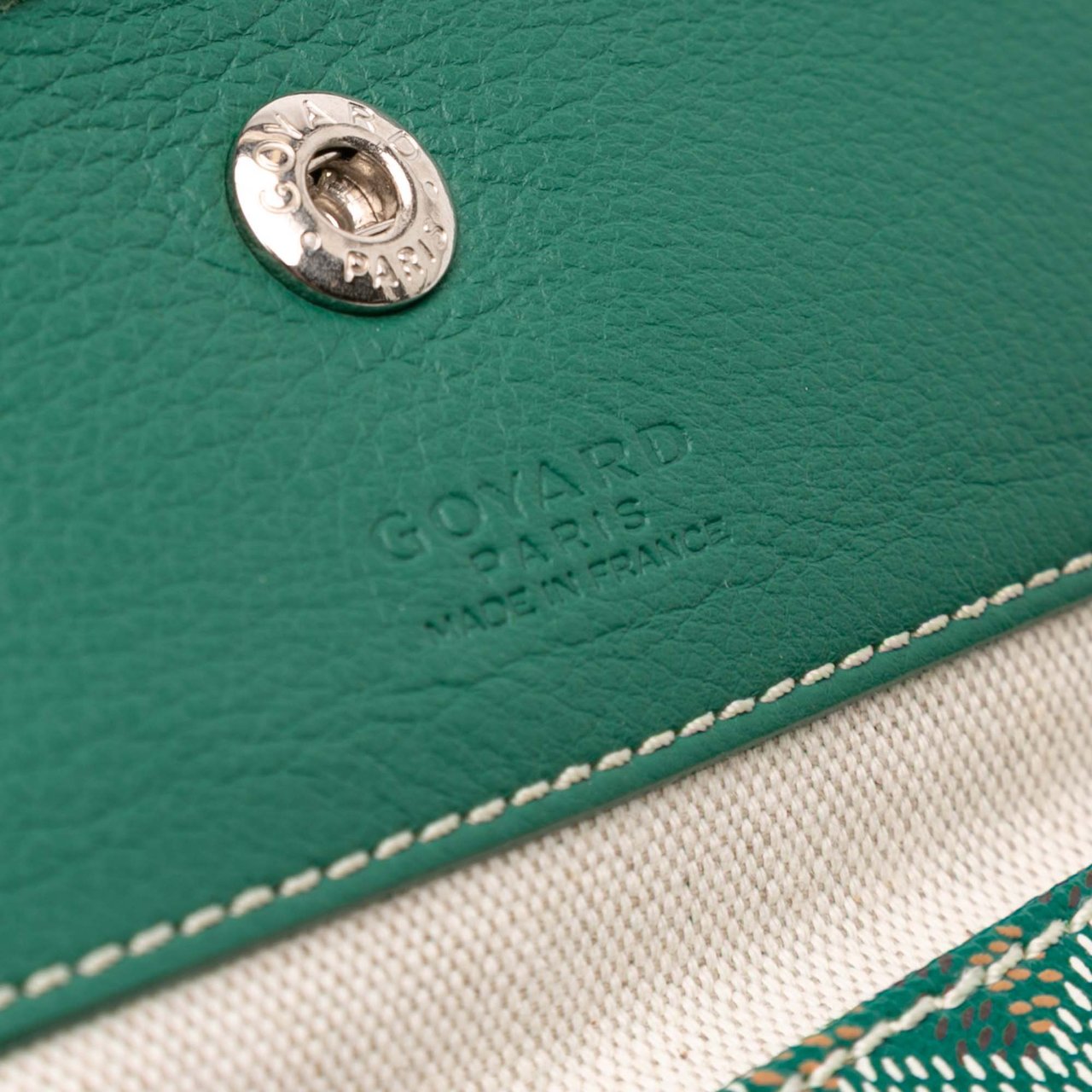 Goyard Goyardine Reversible Anjou PM Groen