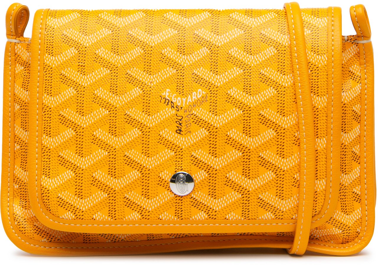 Goyard Goyardine Plumet Pocket Wallet Geel