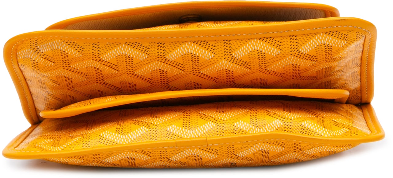 Goyard Goyardine Plumet Pocket Wallet Geel